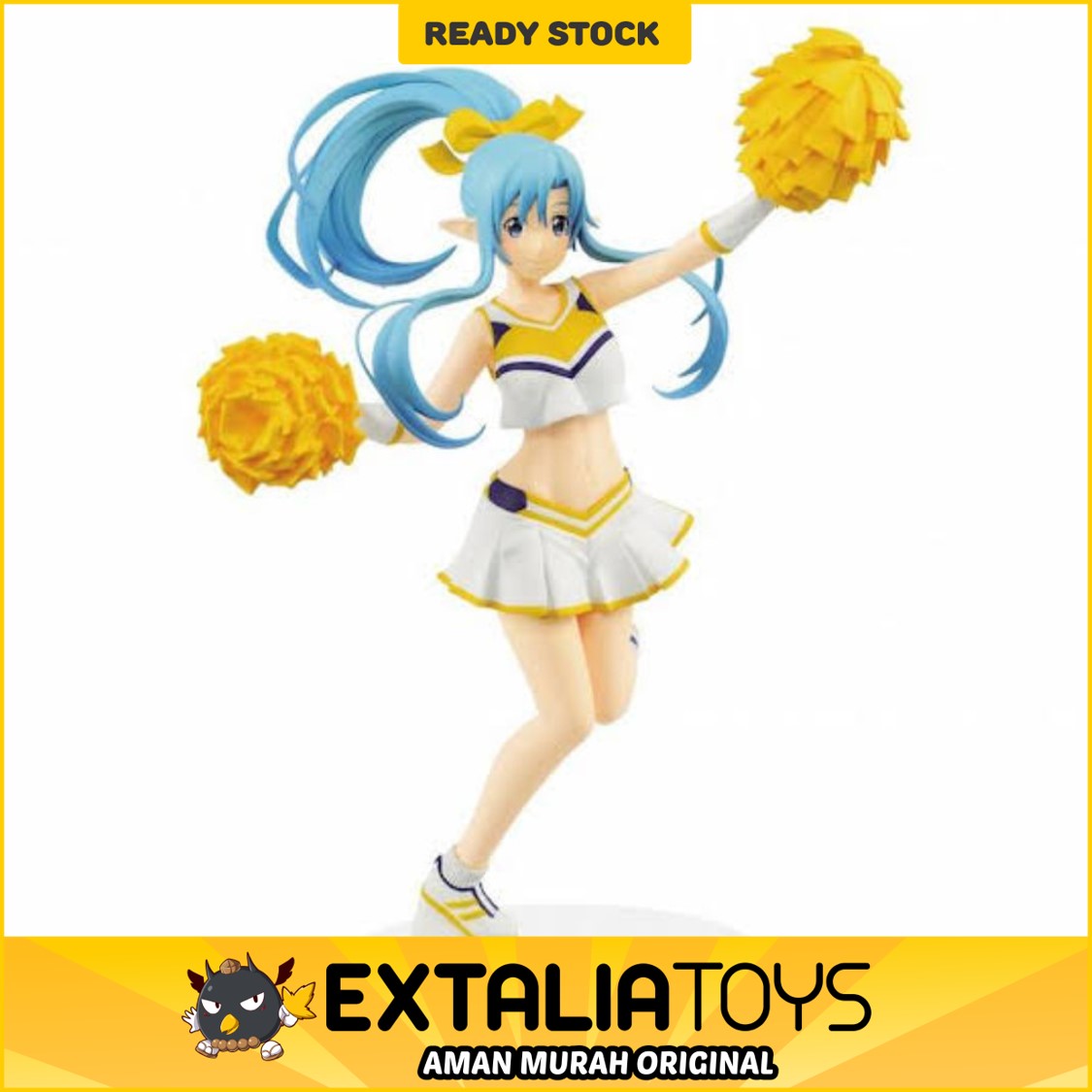 BANPRESTO SWORD ART ONLINE MEMORY DEFRAG - EXQ FIGURE ASUNA CHEERLEADER BANPRESTO SWORD ART ONLINE MEMORY DEFRAG - EXQ FIGURE ASUNA CHEERLEADER